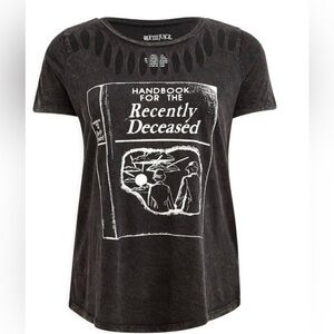 torrid Black Beetlejuice 'Handbook for the Recently Deceased' Graphic Tee
